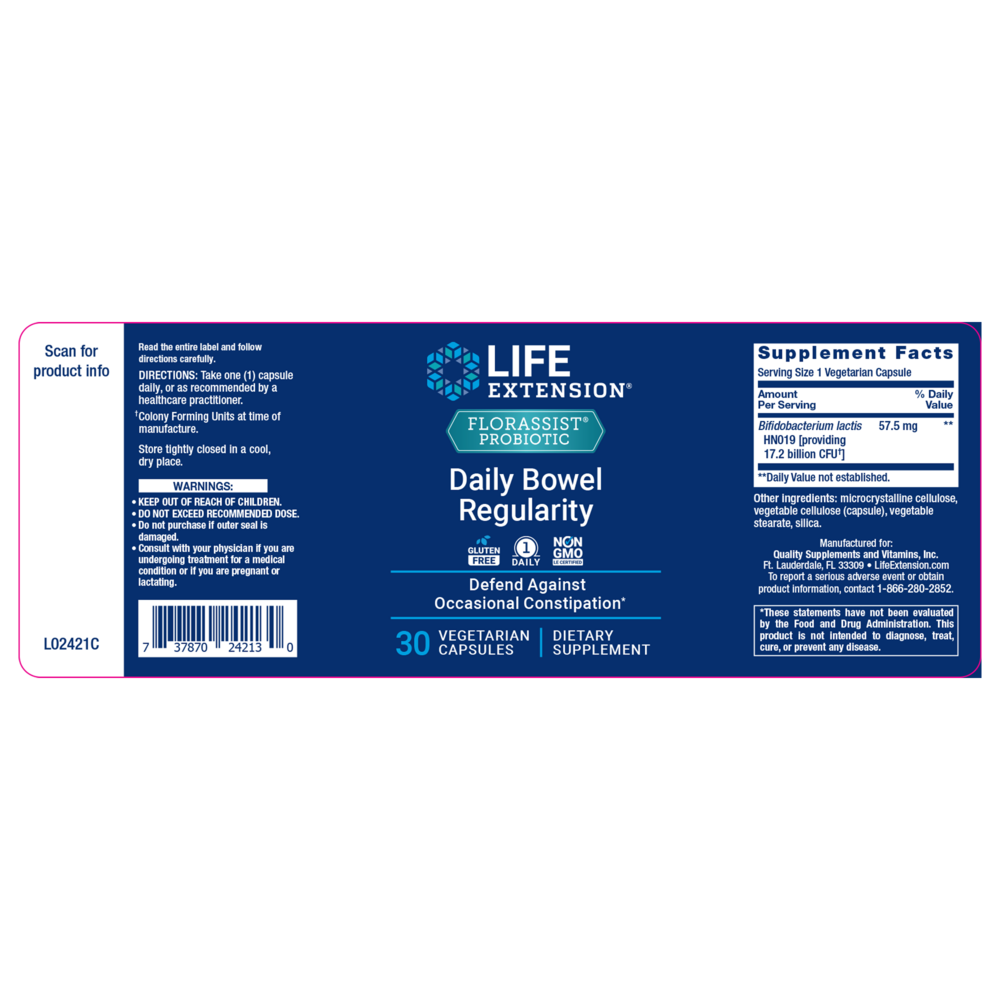 Product image for FLORASSIST Daily Bowel Regularity.