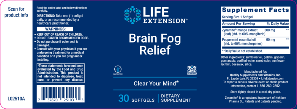 Product image for Brain Fog Relief.