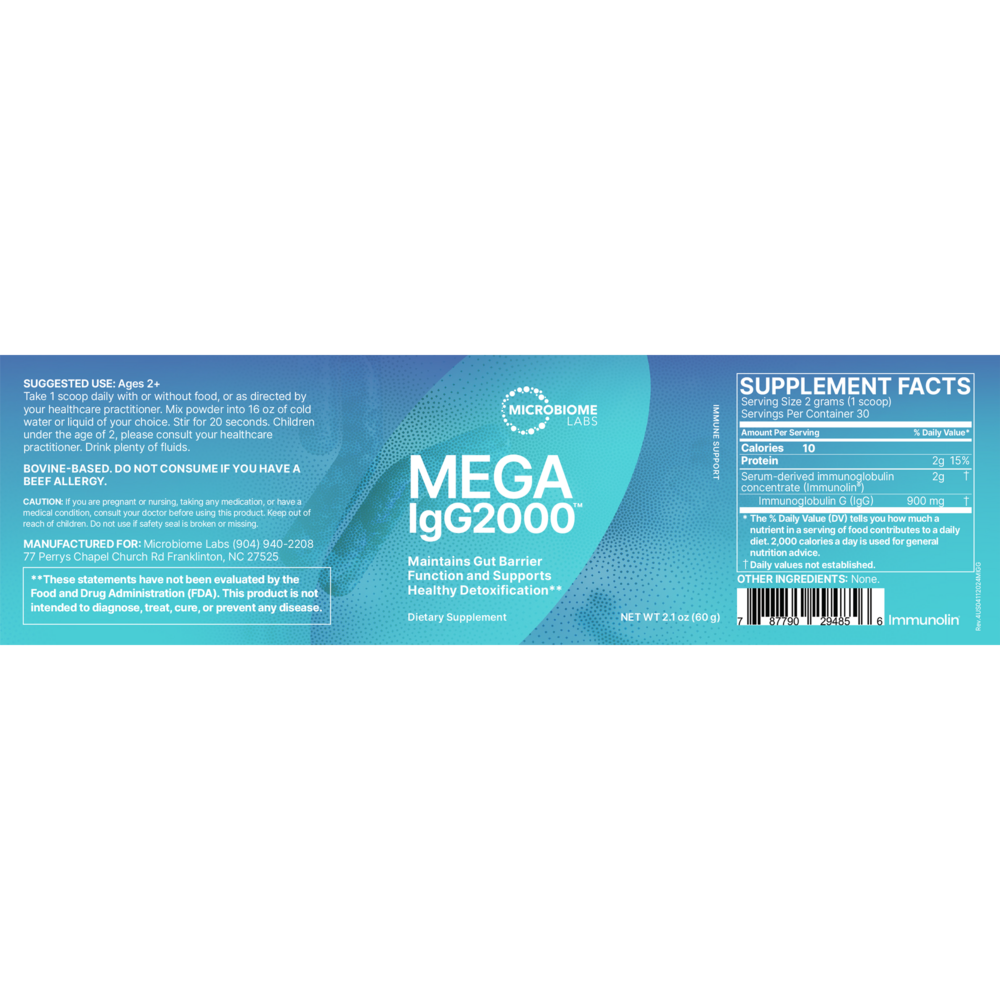 Product image for MegaIgG2000 Powder.
