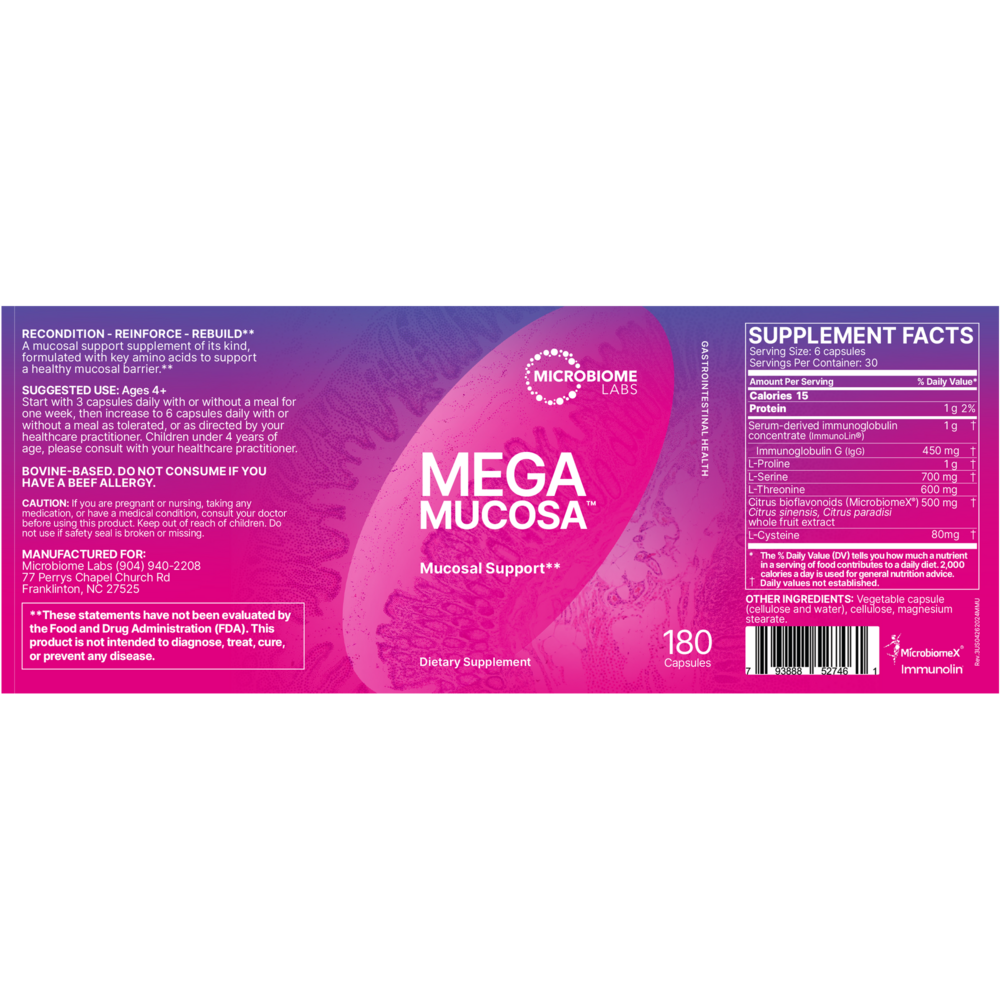 Product image for MegaMucosa Capsules.