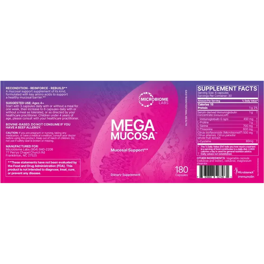 Product image for MegaMucosa Capsules.