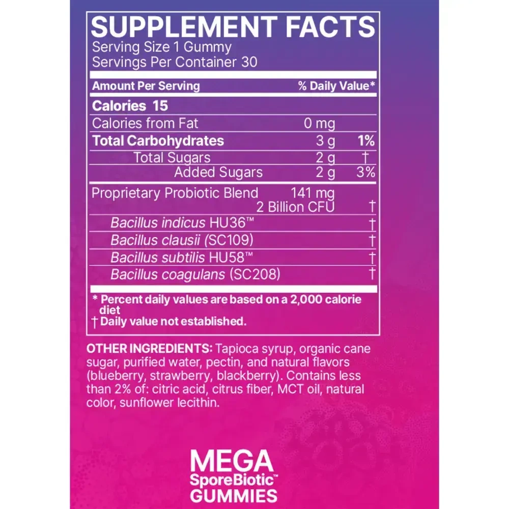 Product image for MegaSporeBiotic Gummies For Kids.