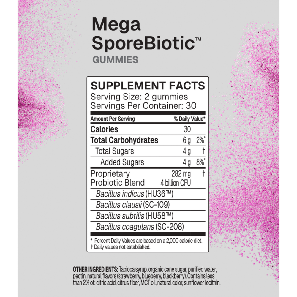 Product image for MegaSporeBiotic Gummies.