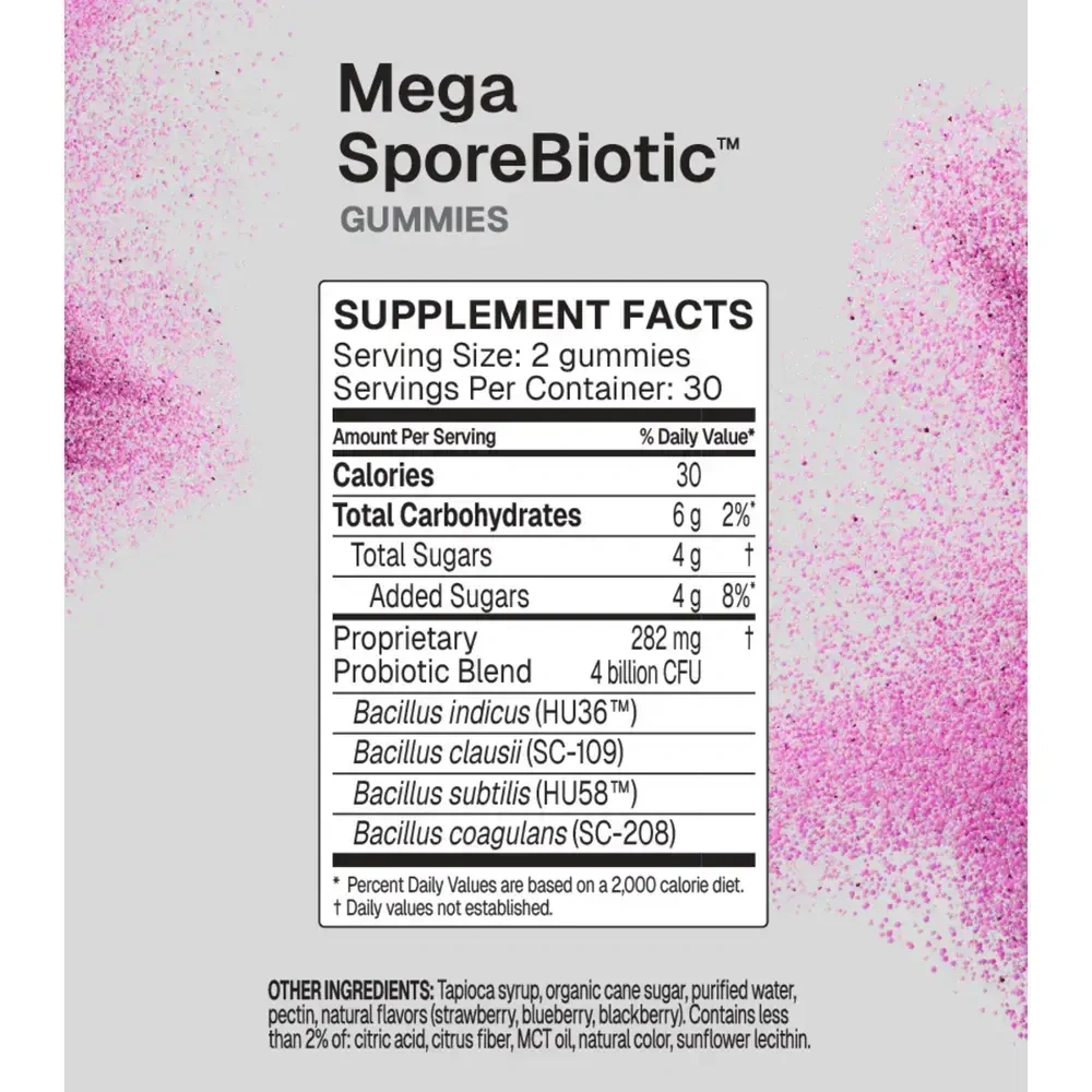 Product image for MegaSporeBiotic Gummies.