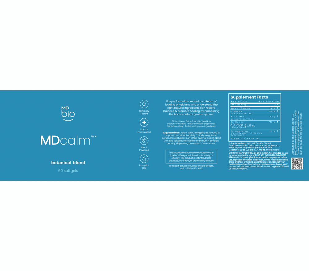 Product image for MDcalm Botanical Blend.