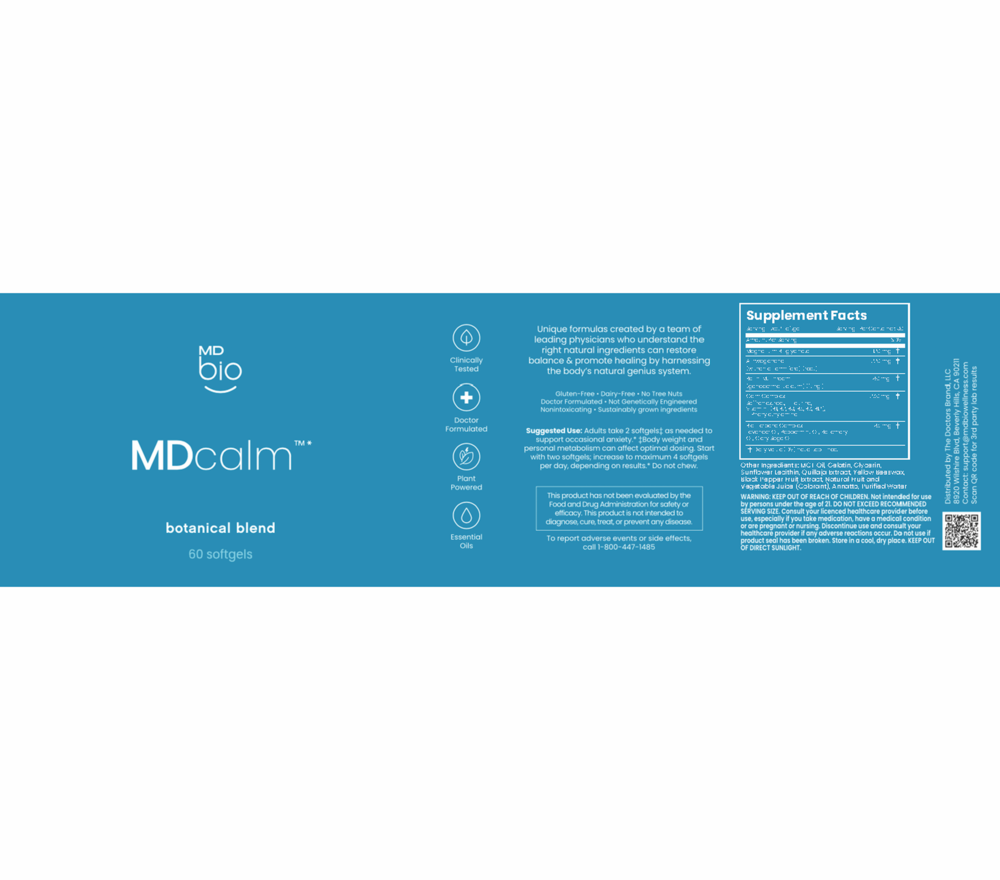 Product image for MDcalm Botanical Blend.