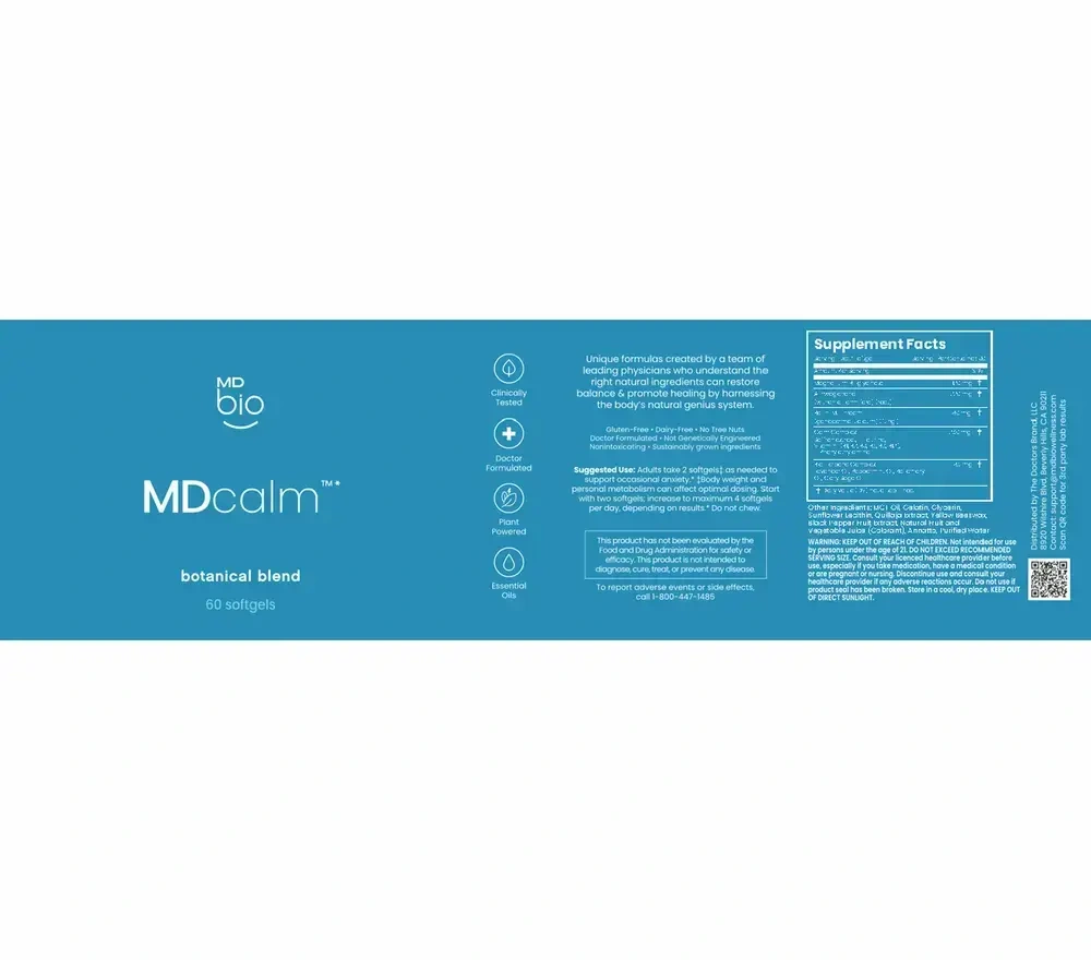 Product image for MDcalm Botanical Blend.