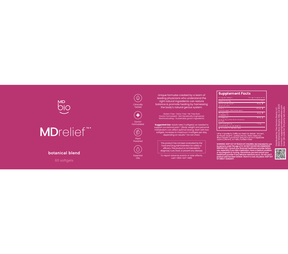 Product image for MDrelief Botanical Blend.