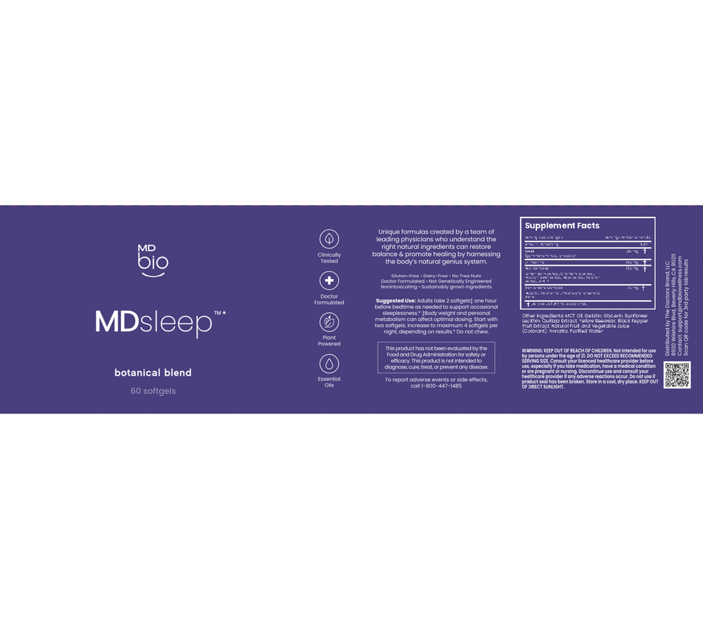 Product image for MDsleep Botanical Blend.
