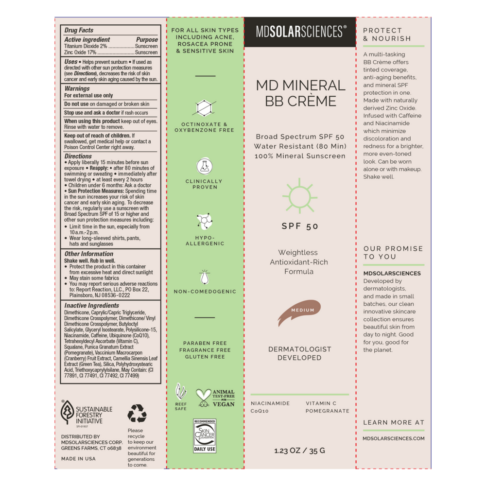 Product image for MD Mineral BB Creme Medium SPF 50.