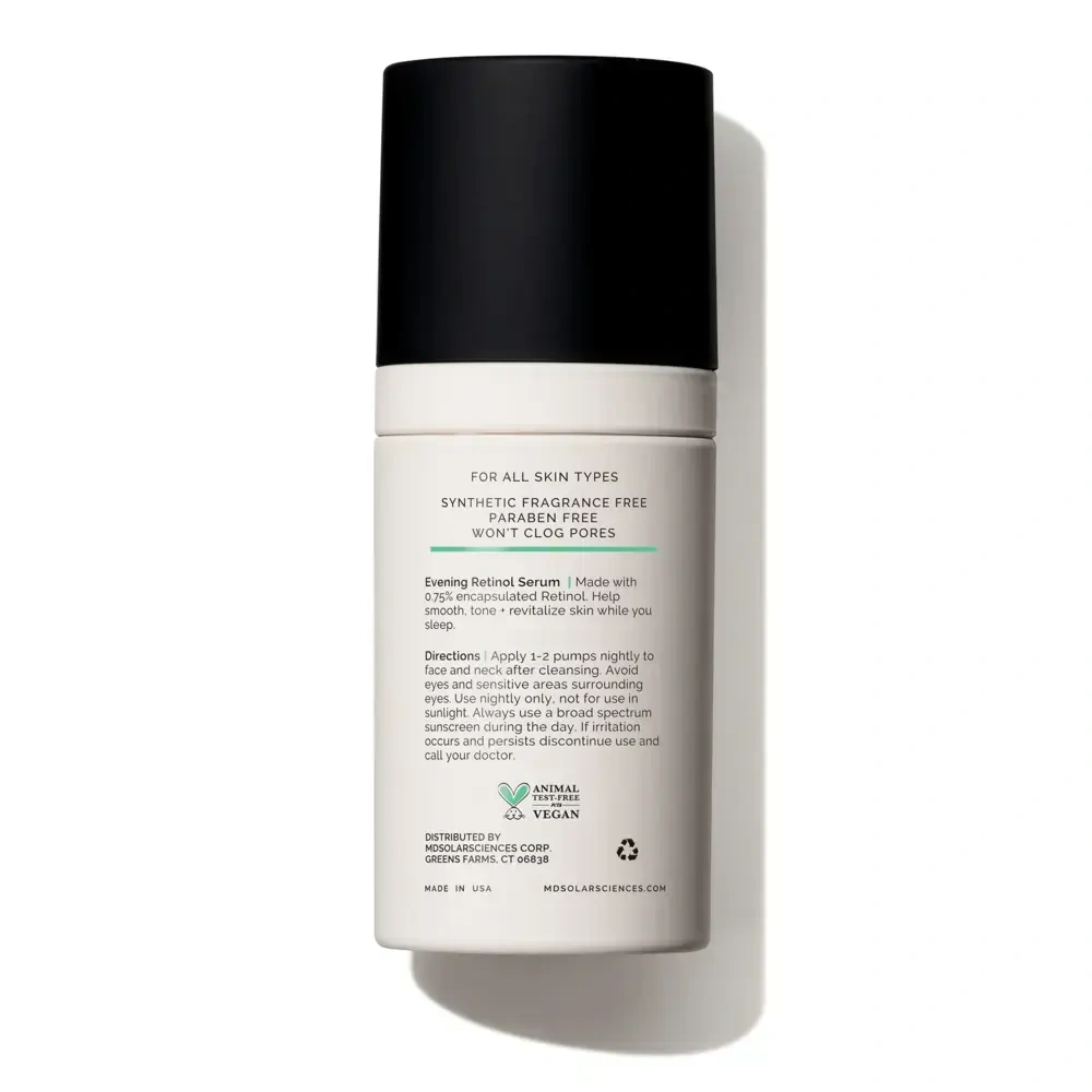 Product image for Evening Retinol Serum.