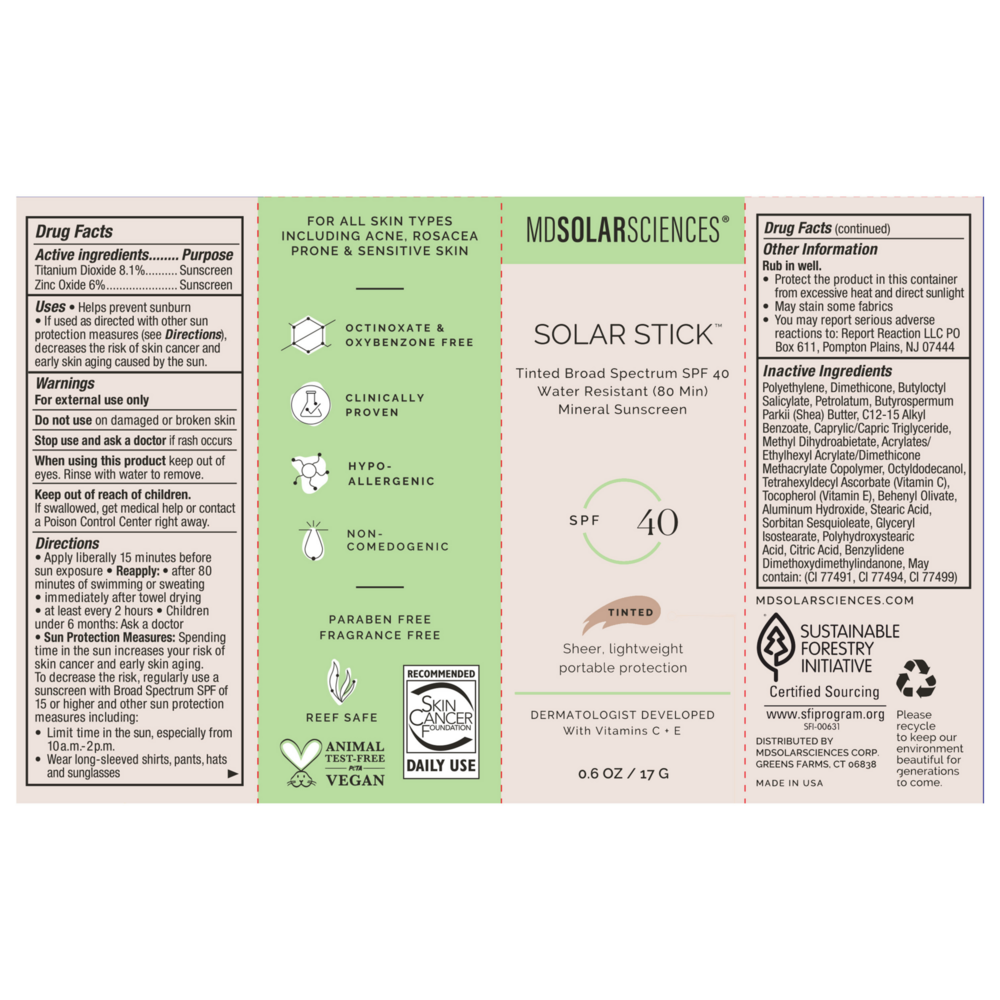 Product image for Tinted Solar Stick SPF 40.