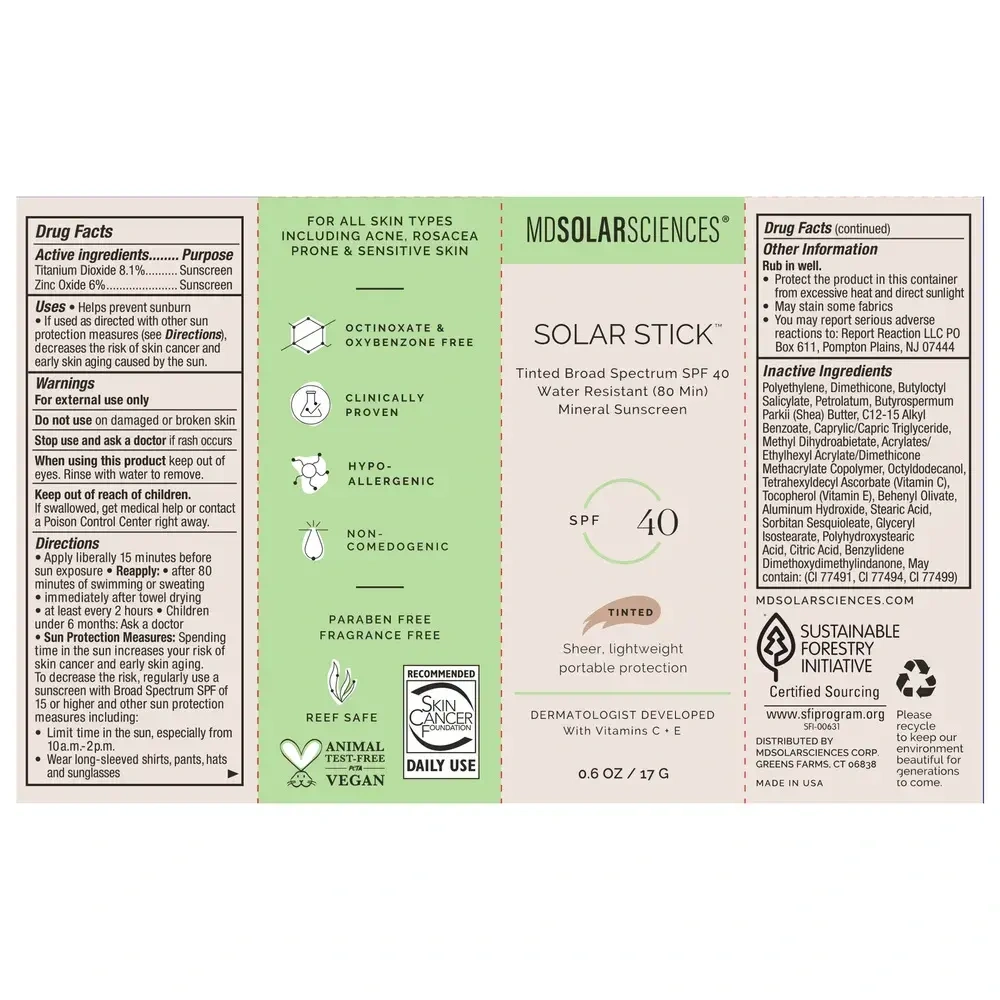 Product image for Tinted Solar Stick SPF 40.