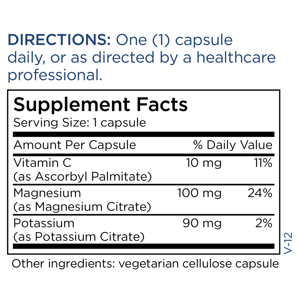 Product image for Potassium Magnesium Citrate.