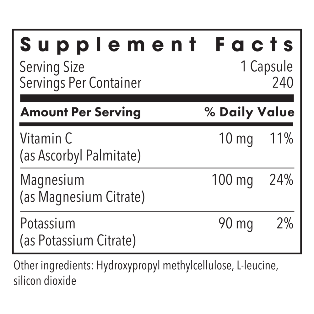 Product image for Potassium Magnesium Citrate.