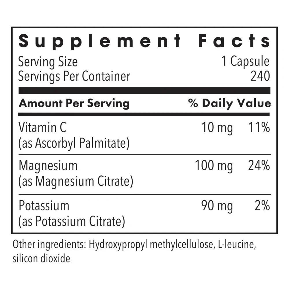 Product image for Potassium Magnesium Citrate.