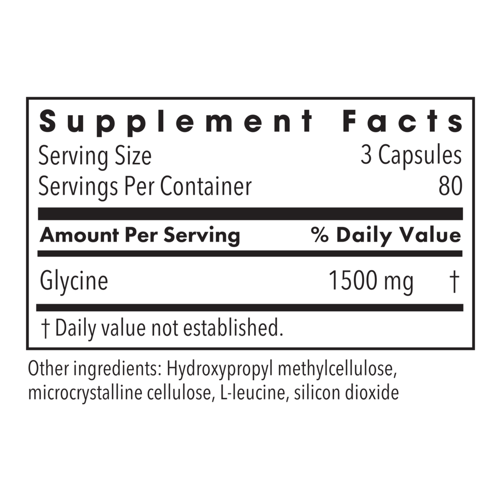 Product image for Glycine 500mg.