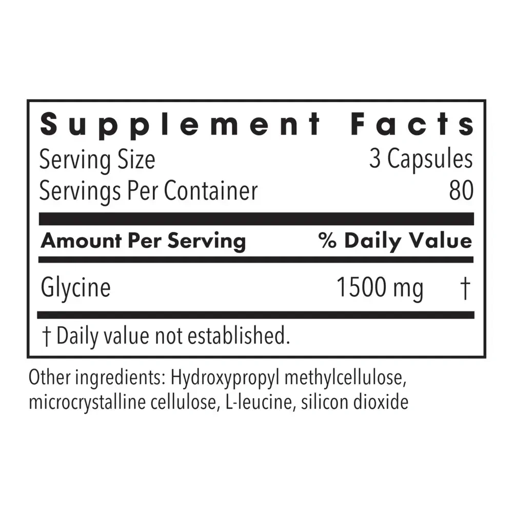 Product image for Glycine 500mg.