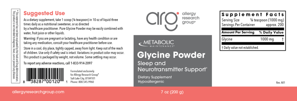 Product image for Glycine Powder.