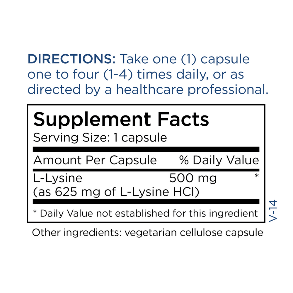 Product image for L-Lysine 500mg.