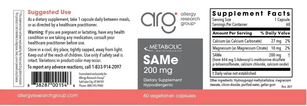 Product image for SAMe 200mg.
