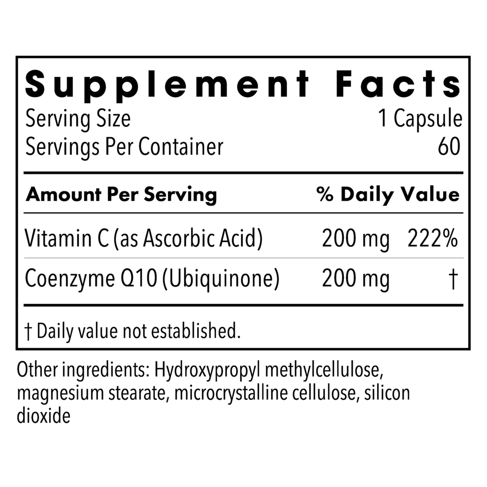Product image for CoQ10 200mg.
