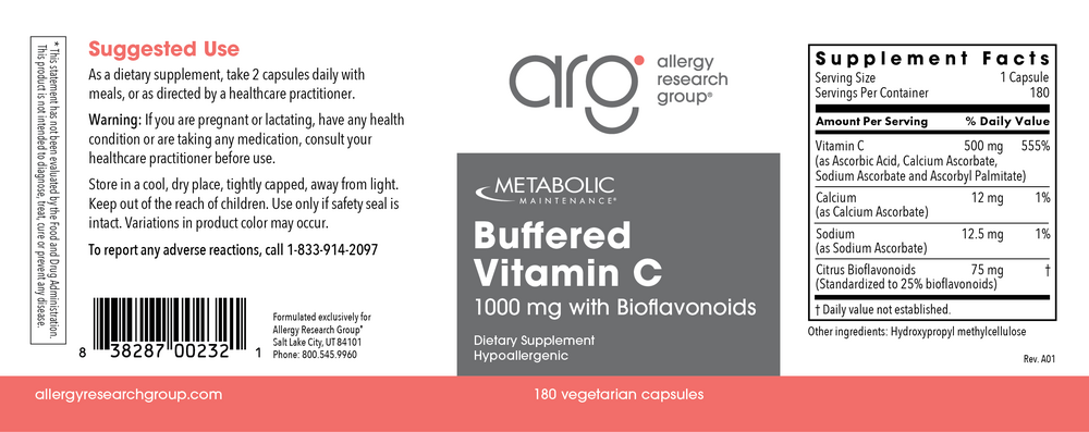 Product image for Buffered Vitamin C 1000mg.