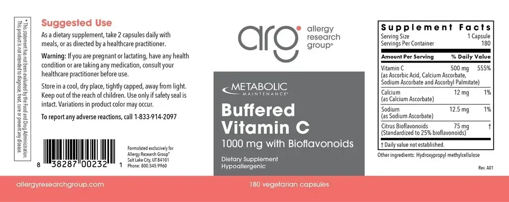 Product image for Buffered Vitamin C 1000mg.