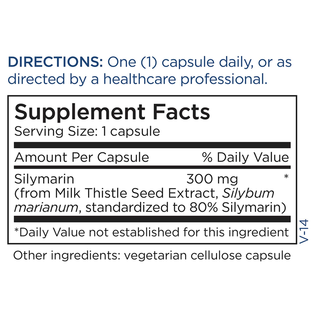 Product image for Silymarin (Milk Thistle Extract) 300mg.