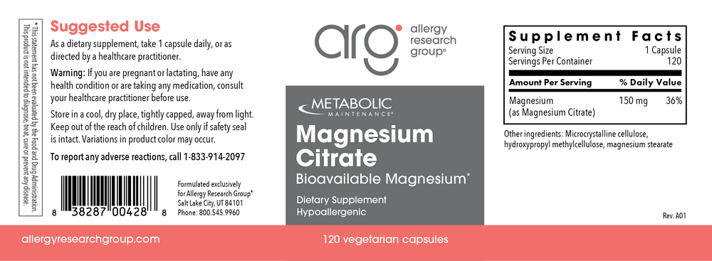 Product image for Magnesium Citrate.