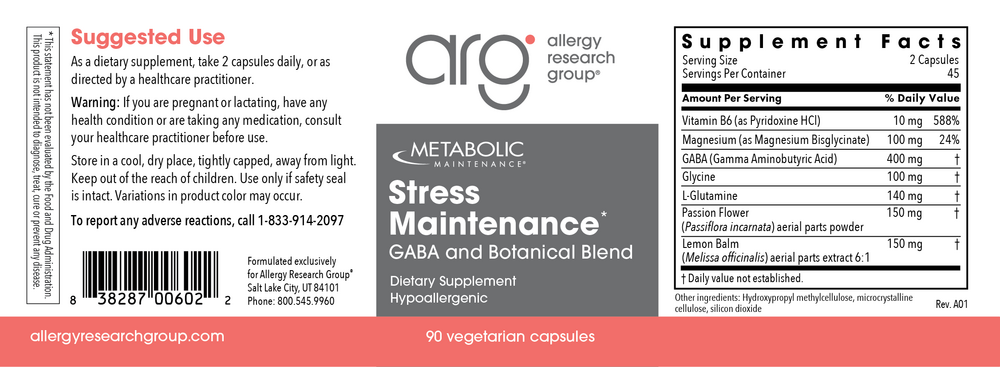 Product image for Stress Maintenance.
