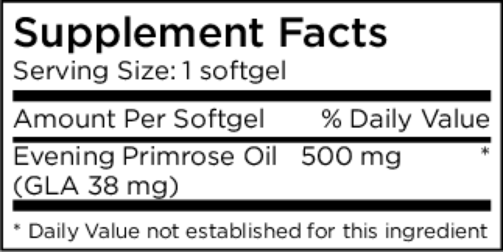 Product image for Evening Primrose Oil 500mg.