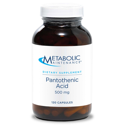 Pantothenic Acid 500mg 120 capsules