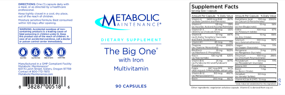 Product image for The Big One w&#x2F; Iron.