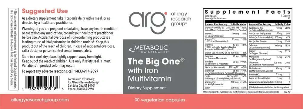 Product image for The Big One w/ Iron.
