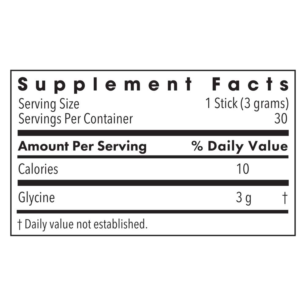 Product image for Glycine Sticks.