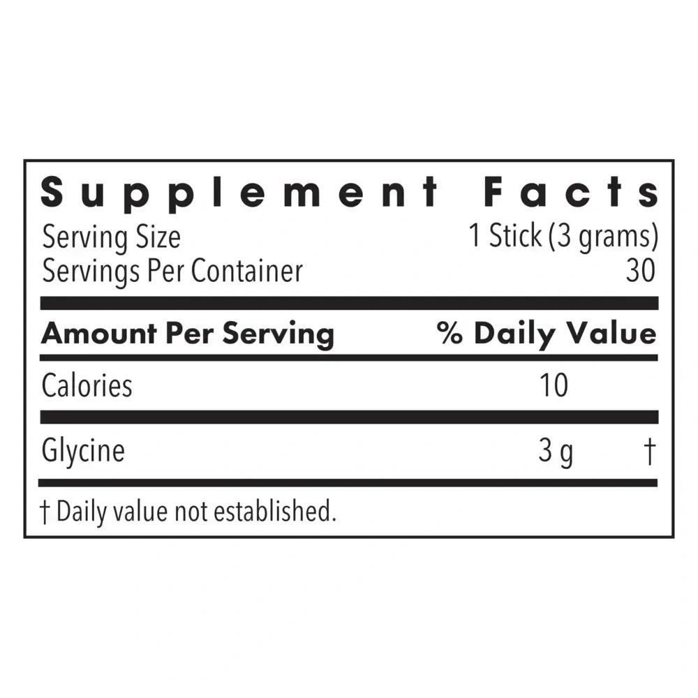Product image for Glycine Sticks.