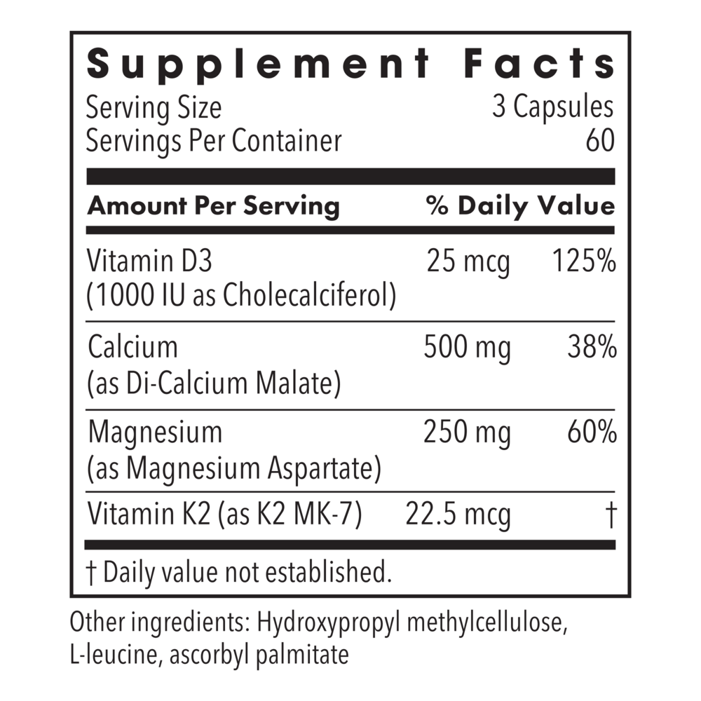 Product image for Cal/Mag Plus w/ Vit D and K-2.