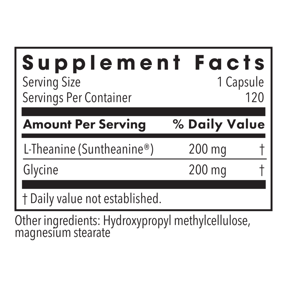 Product image for L-Theanine 200mg.