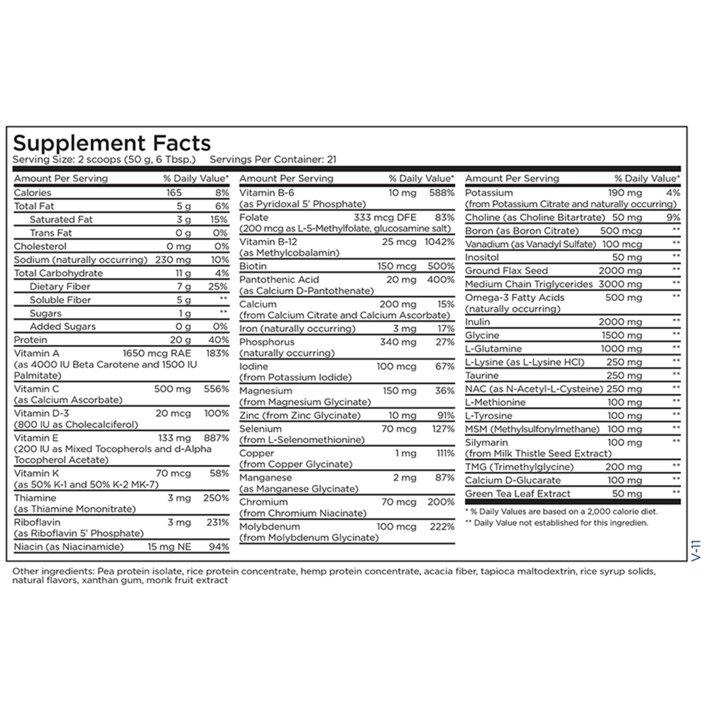 Product image for Metabolic Detox Complete Natural Vanilla.