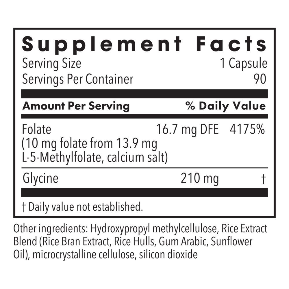 Product image for L-Methylfolate 10mg.