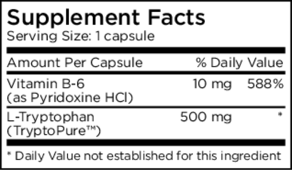 Product image for L-Tryptophan 500mg.