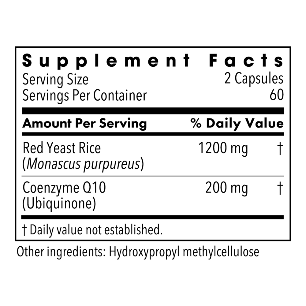 Product image for Red Yeast Rice w/ CoQ10.