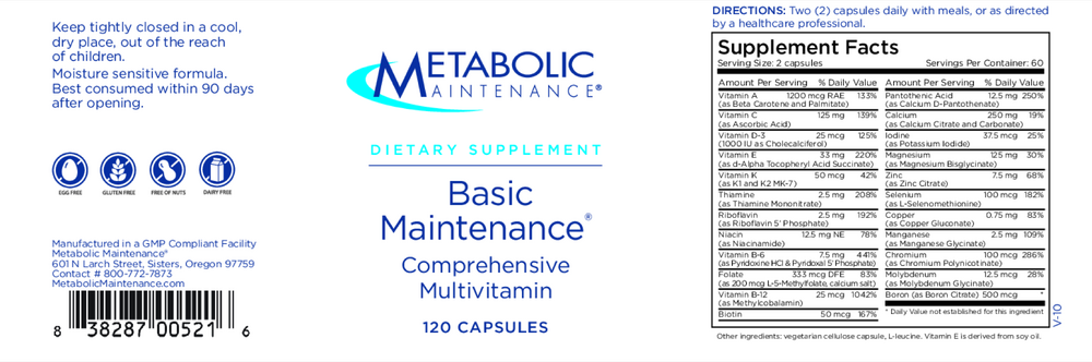 Product image for Basic Maintenance.