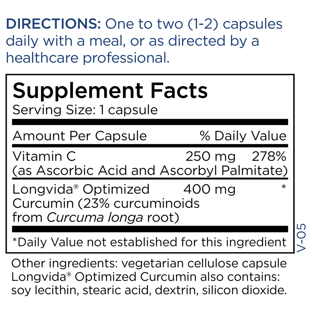 Product image for Curcumin + C (Longvida) 400mg.