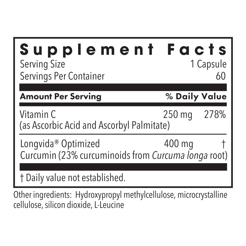 Product image for Curcumin + C (Longvida) 400mg.