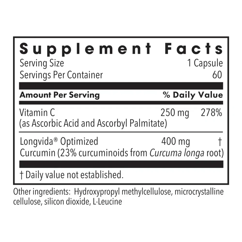 Product image for Curcumin + C (Longvida) 400mg.