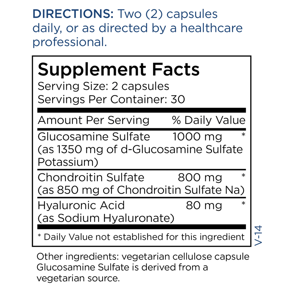 Product image for Glucosamine Chondroitin w&#x2F;Hyaluronic Acid.