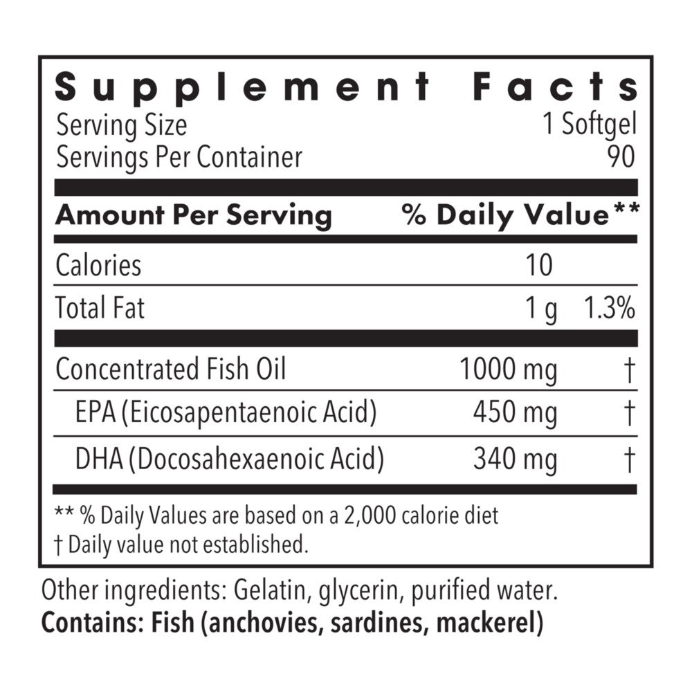 Product image for Mega Omega™ Extra Strength 450EPA/340 DHA.