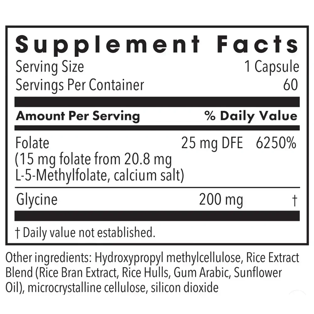 Product image for L-Methylfolate 15mg.
